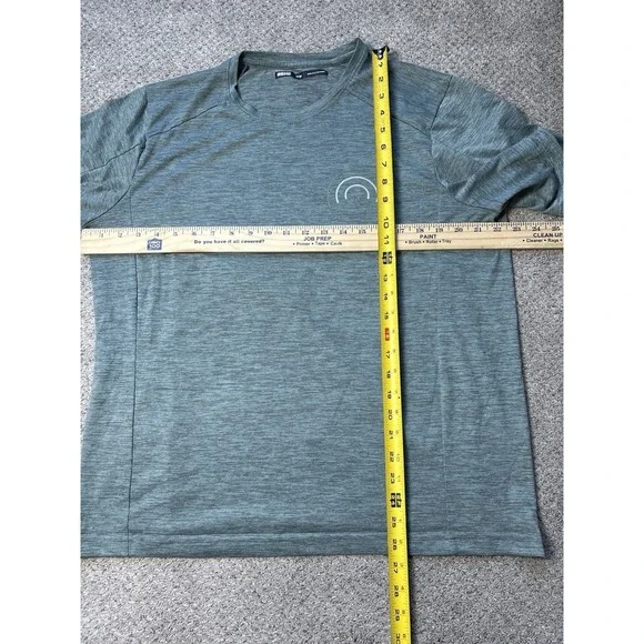 REI Co Op Shirt Mens Large Green Performance Stretch Outdoor Hiking Short Sleeve - Picture 7 of 7